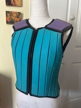 Teal and Purple Padded Equestrian Vest